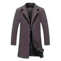 Wool Men's Coat for Fall and Winter - Tomas