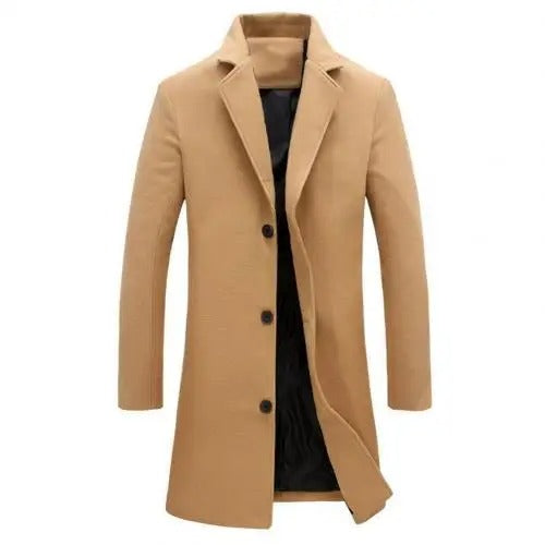 Wool Men's Coat for Fall and Winter - Tomas