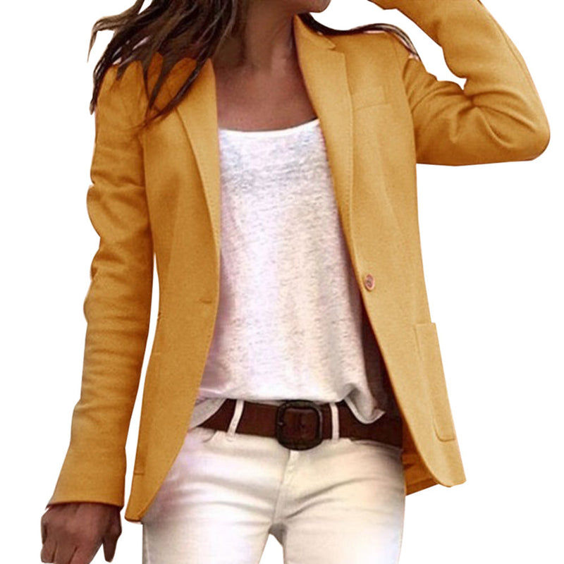 Lightweight Women's Blazer with Notched Collar – Maris