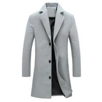 Wool Men's Coat for Fall and Winter - Tomas