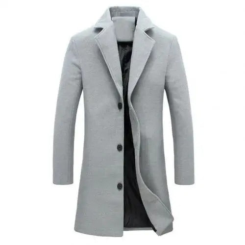 Wool Men's Coat for Fall and Winter - Tomas