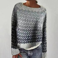 Warm Women's Sweater with Stylish Details - Nova