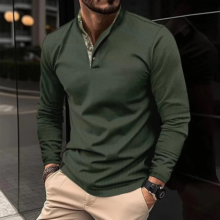 Stylish Long-Sleeve Men's Polo - Finn