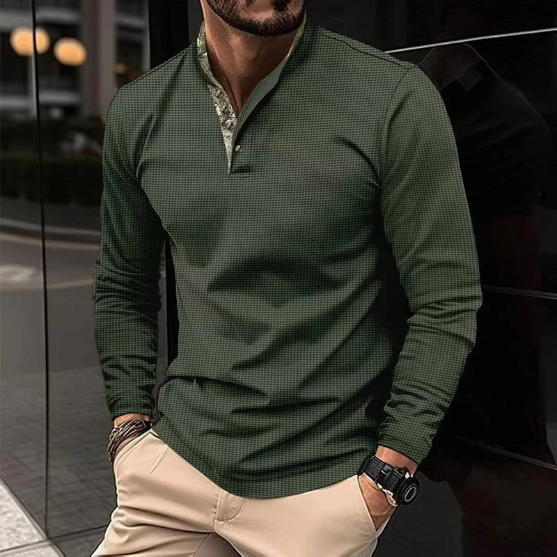 Stylish Long-Sleeve Men's Polo - Finn