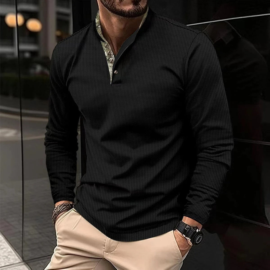 Stylish Long-Sleeve Men's Polo - Finn
