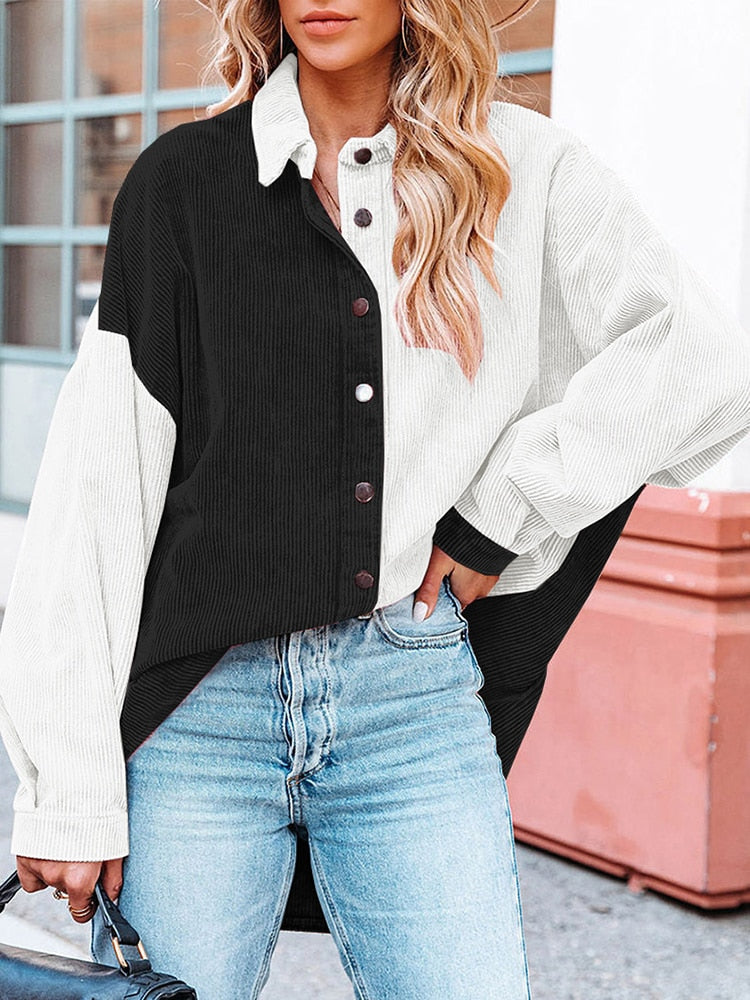 Corduroy Damesblouse voor Herfstdagen – Lotte