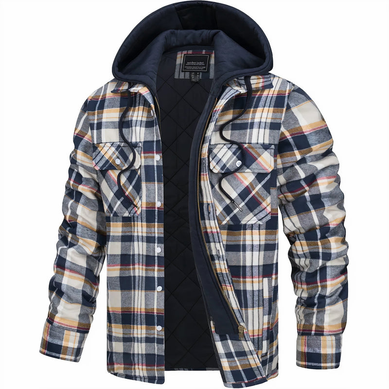 Men's Checked Fall Jacket – Finn