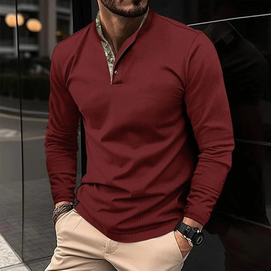 Stylish Long-Sleeve Men's Polo - Finn