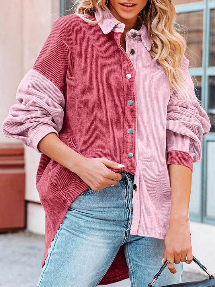 Corduroy Damesblouse voor Herfstdagen – Lotte