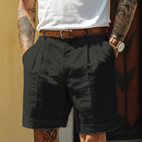 Stylish Linen-Cotton Men's Shorts – Milan
