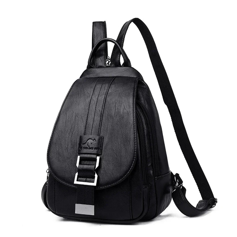 Premium Waterproof Leather Backpack for Women