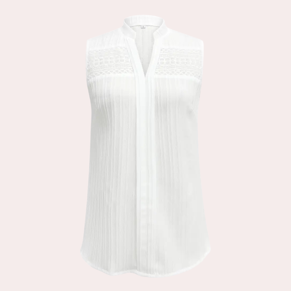Stylish White Top for Women - Romy