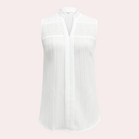 Stylish White Top for Women - Romy