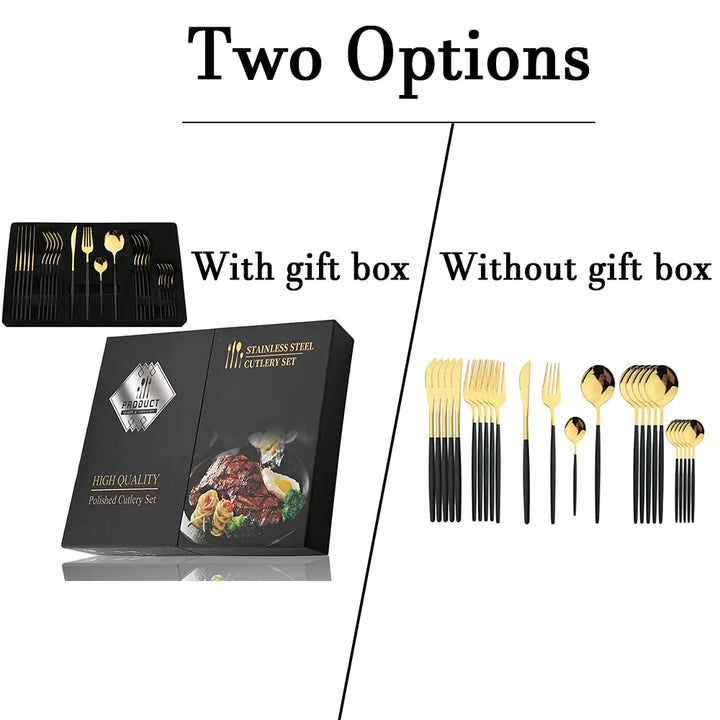 24-Piece Stainless Steel Cutlery Set – Aurinox