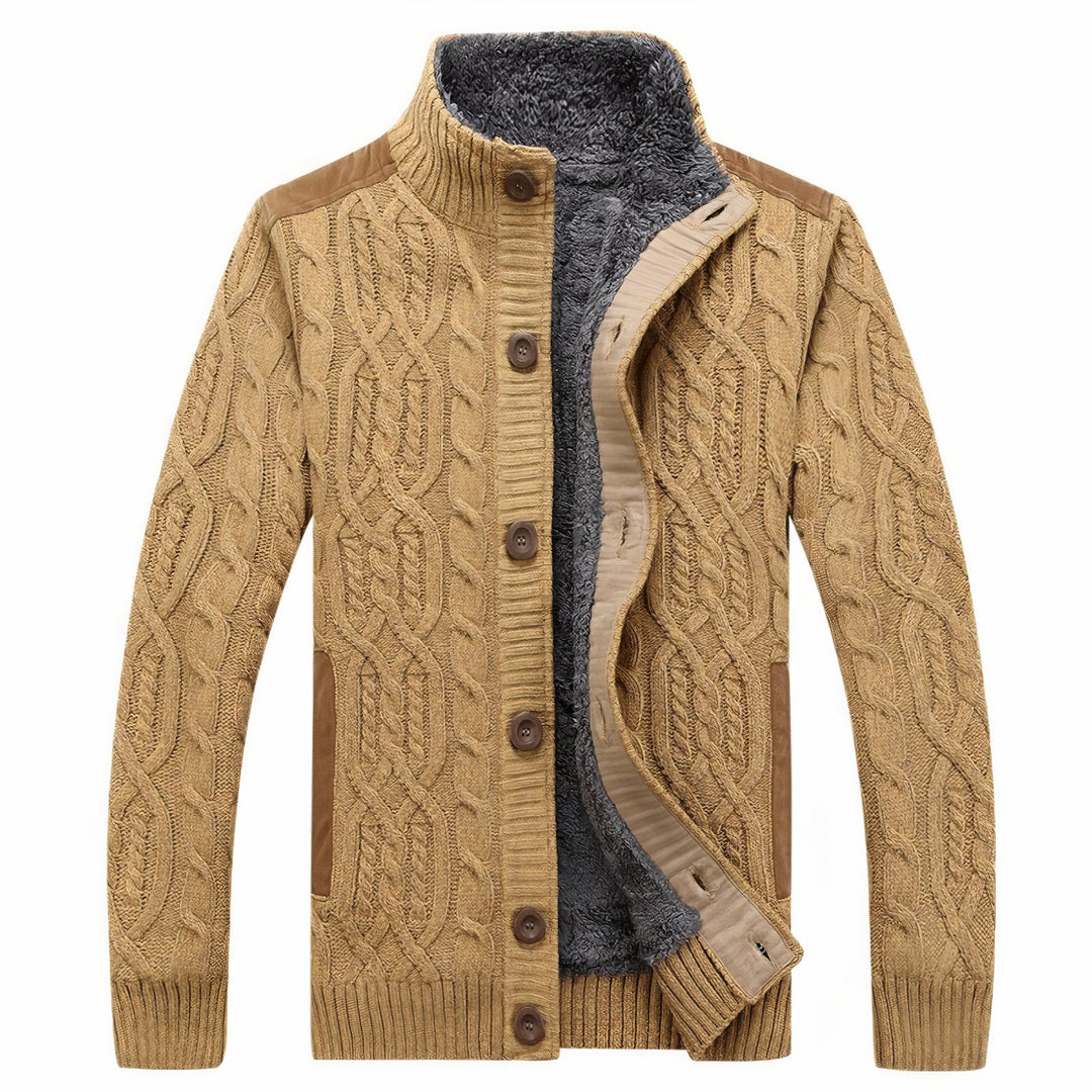 Heren Gebreid Vest met Warme Voering – Tobias