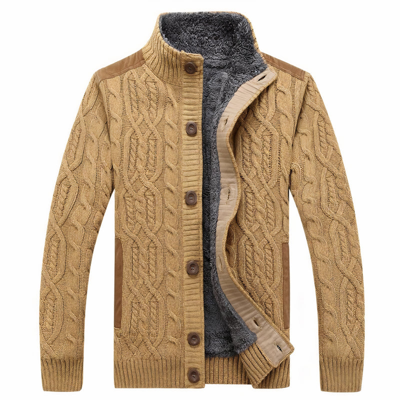Heren Gebreid Vest met Warme Voering – Tobias