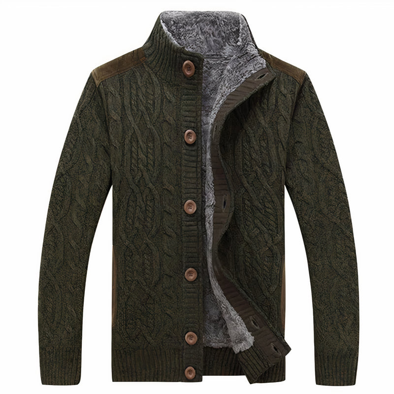 Heren Gebreid Vest met Warme Voering – Tobias