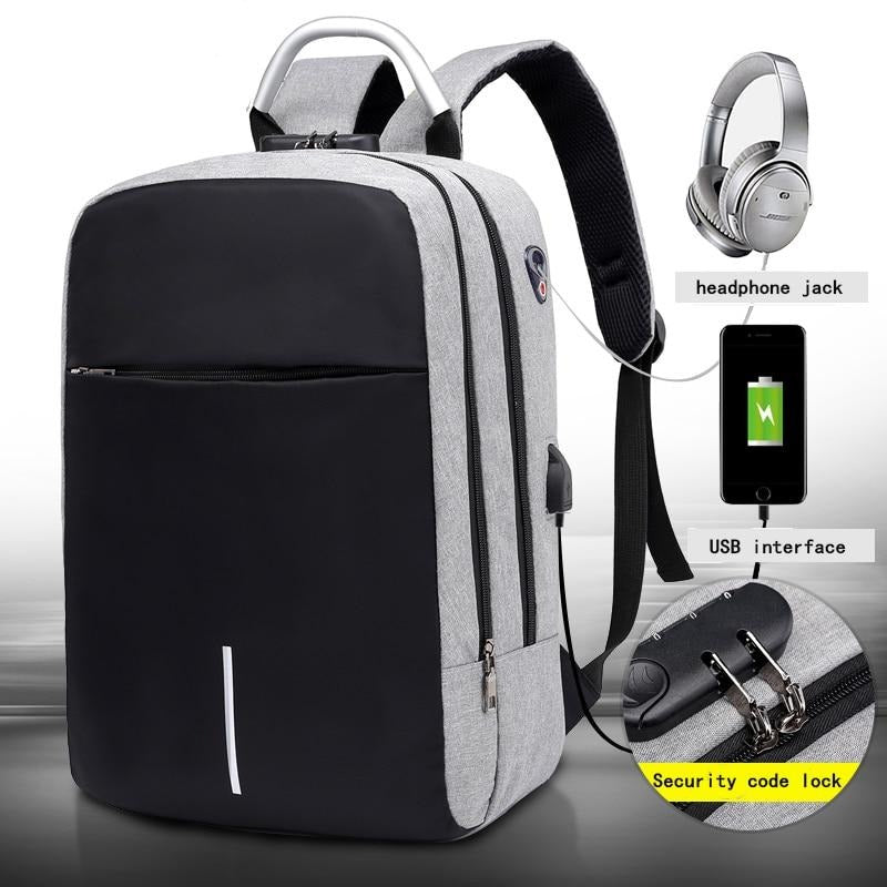 Waterdichte Antidiefstal Rugzak met USB Oplaadpoort – SafeCarry