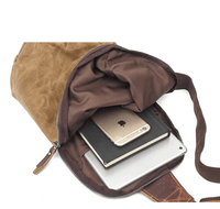 Waterproof Canvas Shoulder Bag with Anti-Theft Pocket – MultiWear