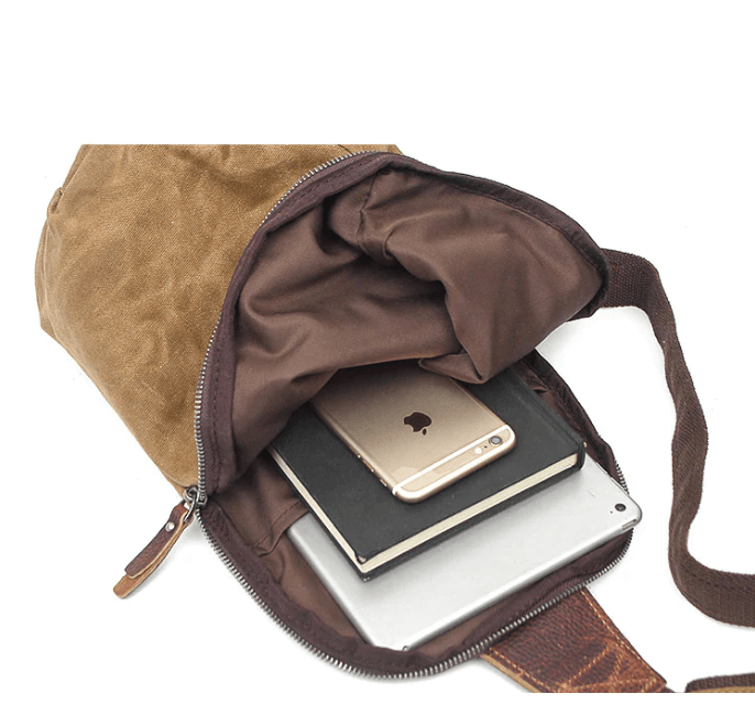 Waterproof Canvas Shoulder Bag with Anti-Theft Pocket – MultiWear