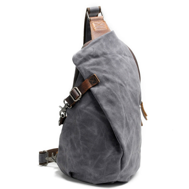 Waterproof Canvas Shoulder Bag with Anti-Theft Pocket – MultiWear