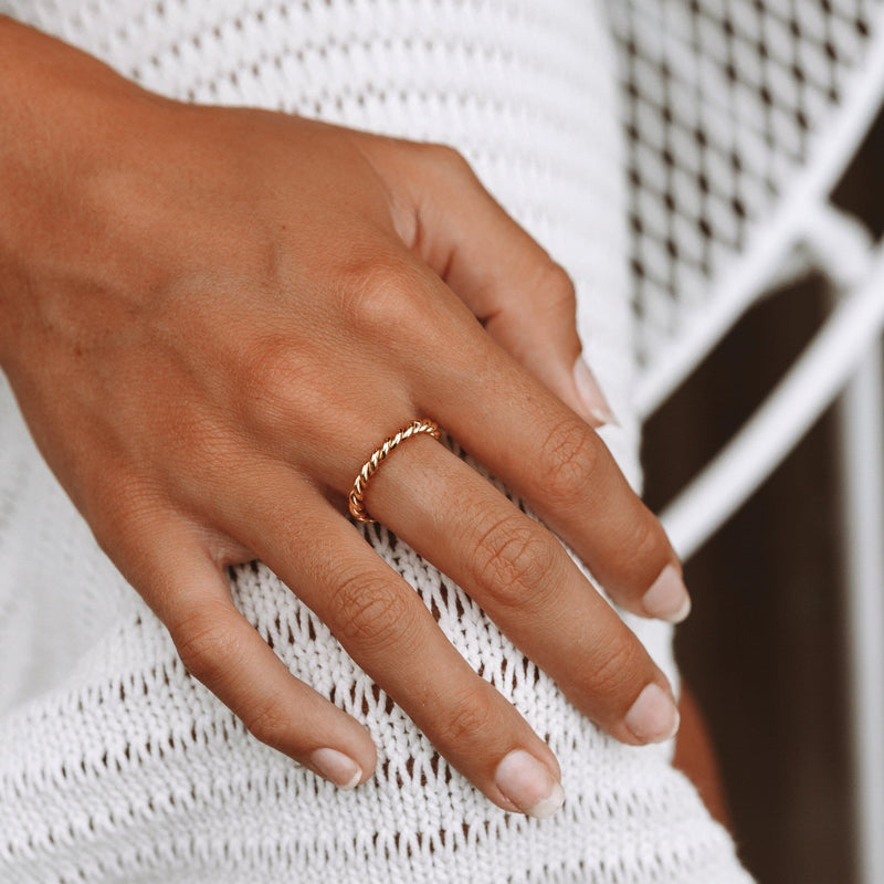 Twisted Ring with Symbolism - Tessa