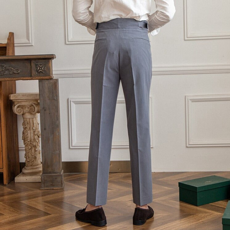 Classic Men's Pants with Buckle - Oliver