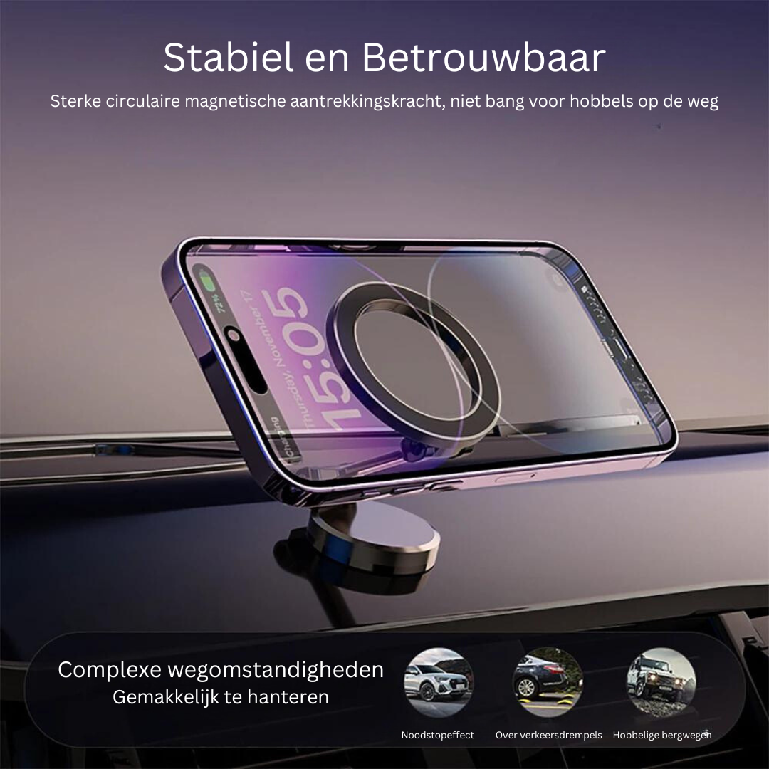Magnetische Telefoonhouder met Metalen Basis – GripMount (1+1 GRATIS)