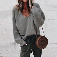 Dzianinowy Oversize Sweter Damski - Aurora