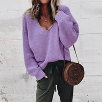 Dzianinowy Oversize Sweter Damski - Aurora