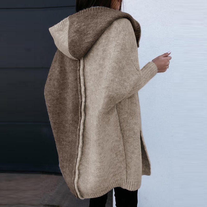 Knitted Women's Cardigan with Patchwork Design – Amarelle