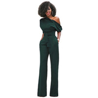 Solid Color Bodycon Women's Jumpsuit - Sofia