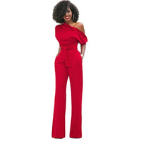 Solid Color Bodycon Women's Jumpsuit - Sofia