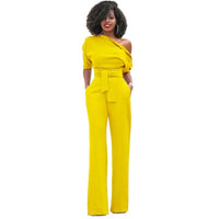 Solid Color Bodycon Women's Jumpsuit - Sofia