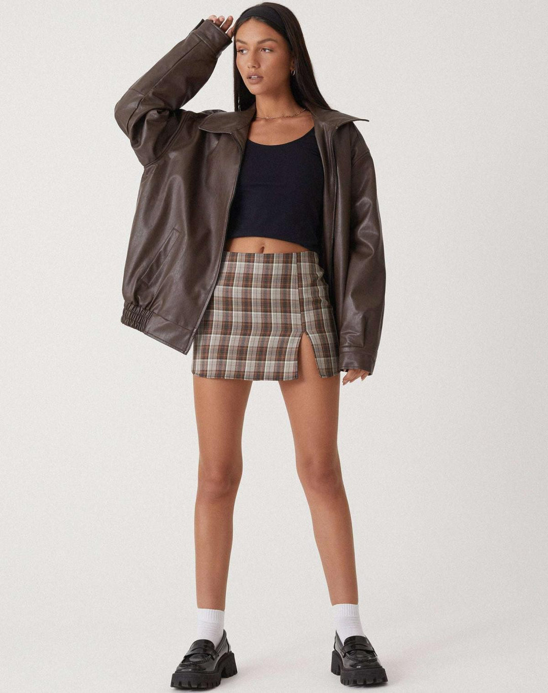 Oversized Loose Leather Women's Jacket – Yara