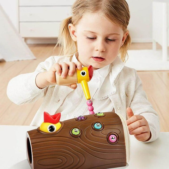 Interactive Wooden Game – Peckaroo