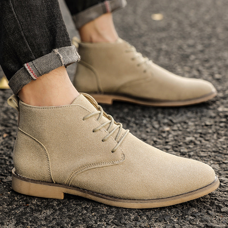 Stijlvolle Heren Veterschoenen in PU-Suède - Luca
