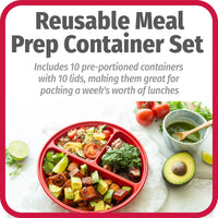 BPA-vrije Maaltijd Prep Containers, Set van 10