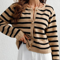 Gestreept Dames Herfstvest – Leona