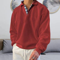 Light men's autumn sweater with a loose fit – Benedikt