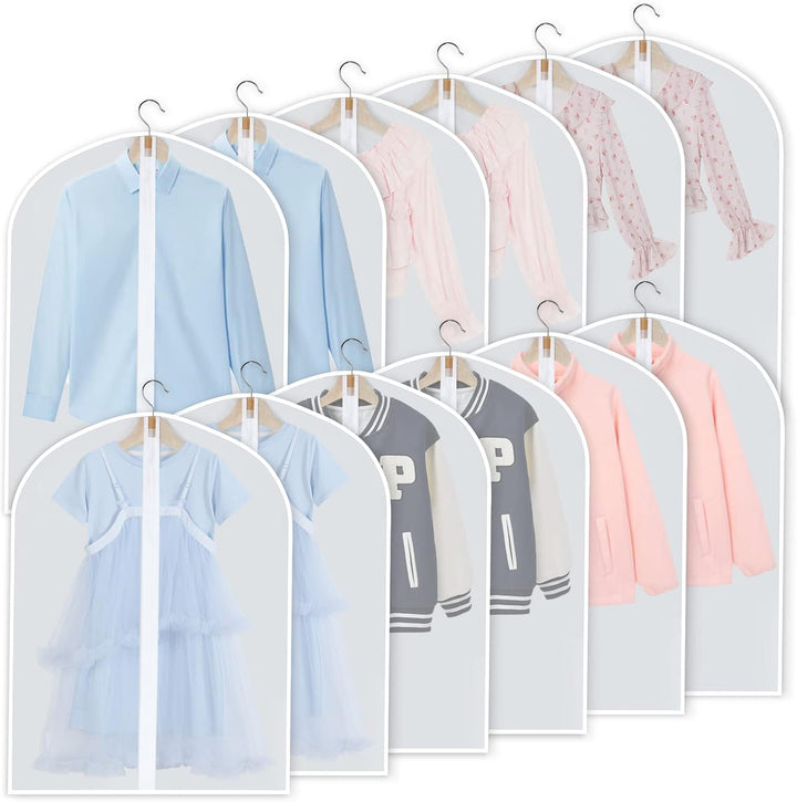 PEVA Kledinghoes Set – 24-Pack Hangende Kledinghoezen in 3 Maten