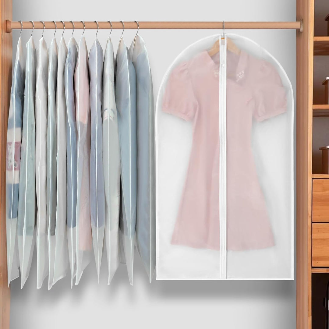 PEVA Kledinghoes Set – 24-Pack Hangende Kledinghoezen in 3 Maten