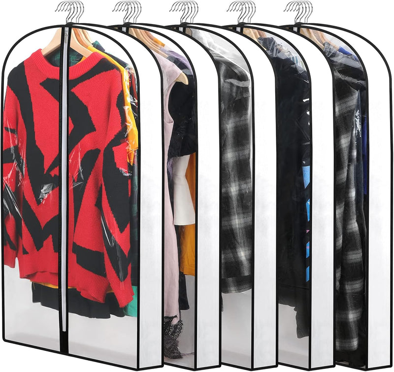 PEVA Kledinghoes Set – 24-Pack Hangende Kledinghoezen in 3 Maten