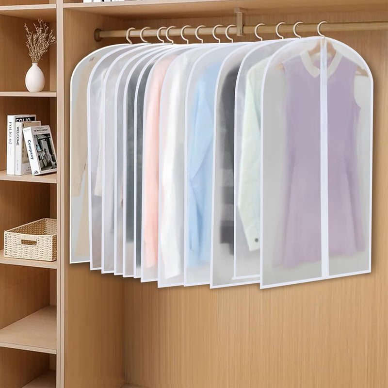 PEVA Kledinghoes Set – 24-Pack Hangende Kledinghoezen in 3 Maten