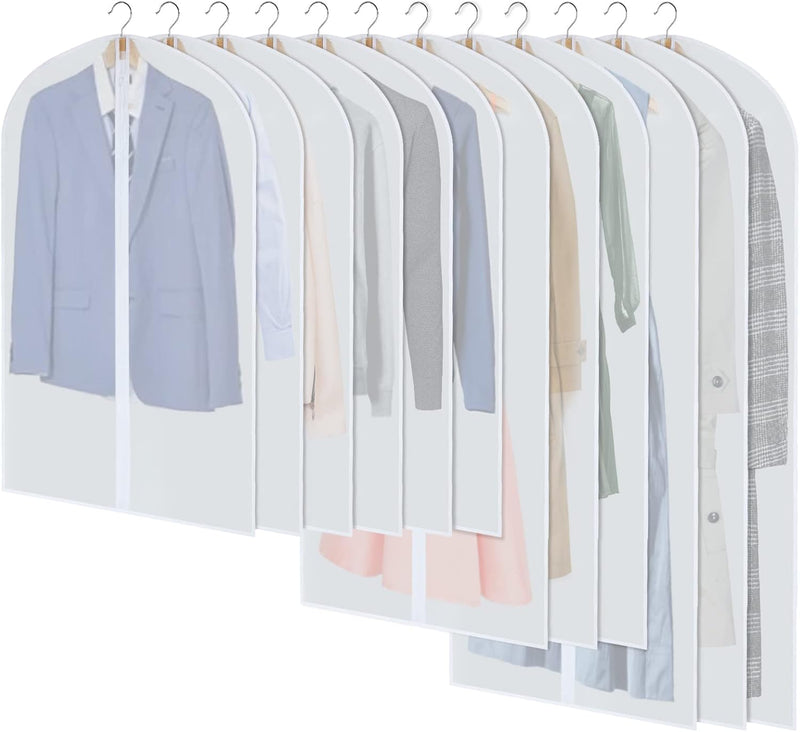PEVA Kledinghoes Set – 24-Pack Hangende Kledinghoezen in 3 Maten