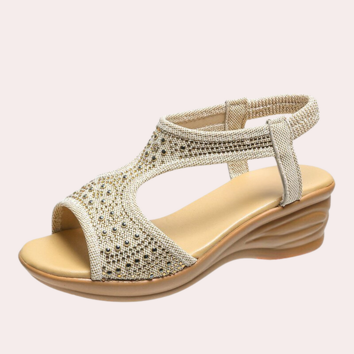 Open-Front Wedge Sandals for Women - Noa