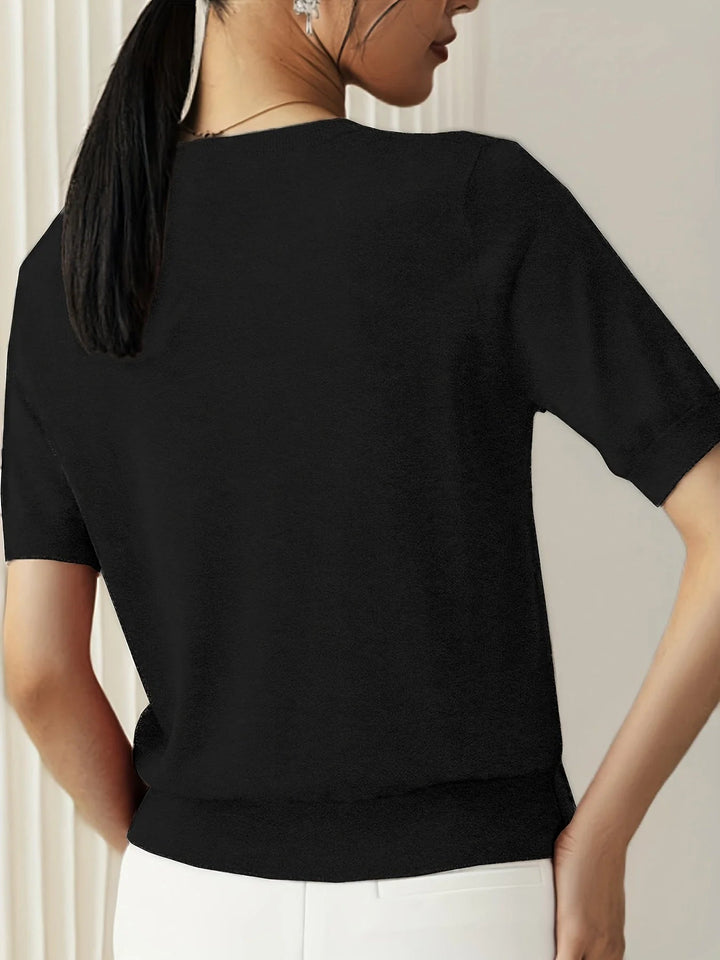 Spring Sweater with Short Sleeves – Mira