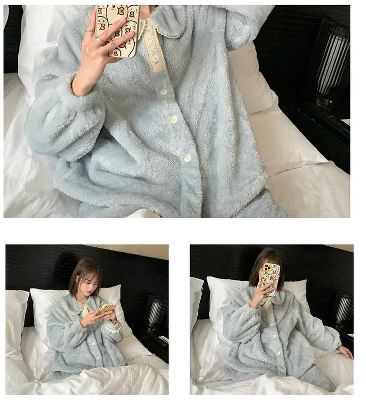 Jasmijn Fluff Pajama Duo | Warm & Comfy