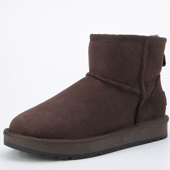 Inoe Suede Winter Shoes | Genuine Sheepskin, Super Warm & Soft