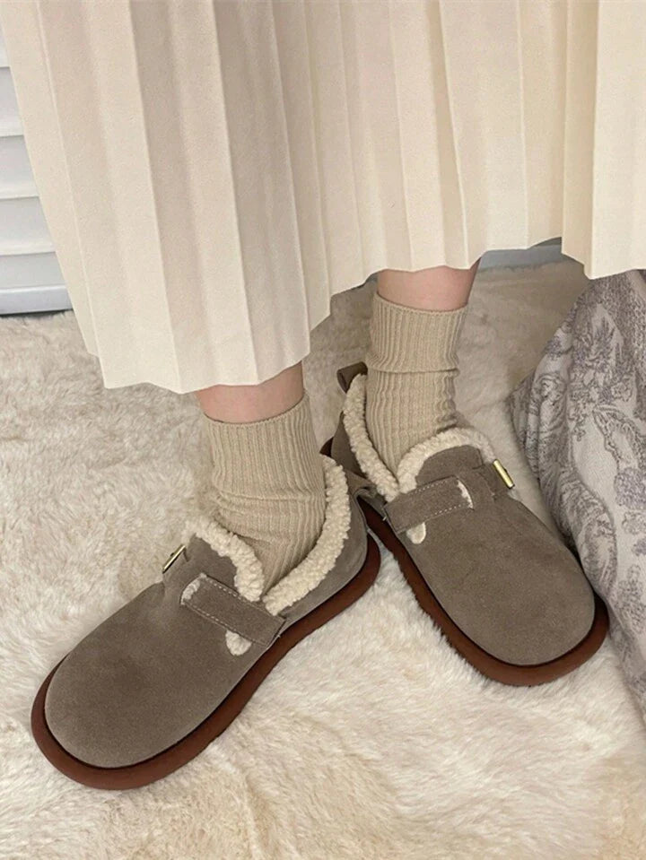 Mikaela Leather Slippers | Warm & Trendy